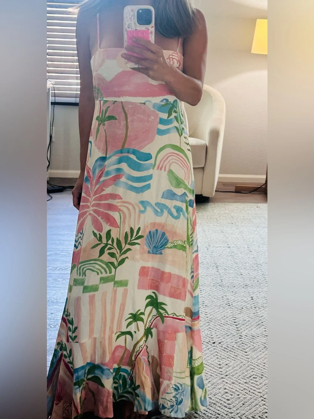 Paper Heart Coastal
Sleeveless Coastal Landscape
Print Maxi SZ S - Picture 4 of 4